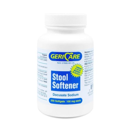 Mckesson Geri-Care Docusate Sodium Stool Softener, 100PK 401-25-HST